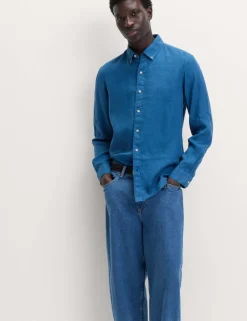 Pure Linen Garment Dye Shirt