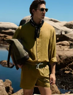 Pure Linen Garment Dye Shirt