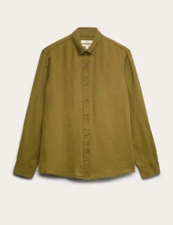 Pure Linen Garment Dye Shirt