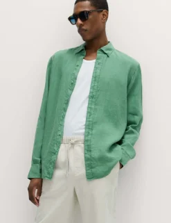 Pure Linen Garment Dye Shirt