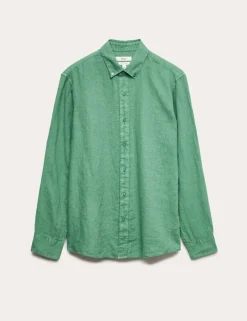 Pure Linen Garment Dye Shirt