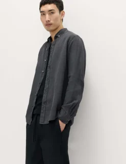 Pure Linen Garment Dye Shirt