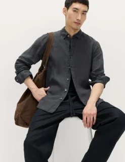 Pure Linen Garment Dye Shirt