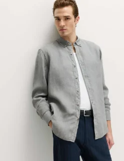 Pure Linen Garment Dye Shirt