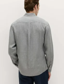 Pure Linen Garment Dye Shirt