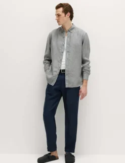 Pure Linen Garment Dye Shirt