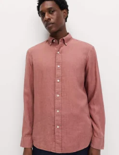 Pure Linen Garment Dye Shirt