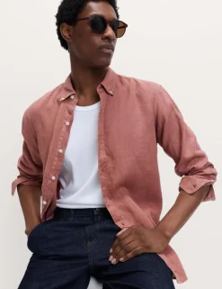 Pure Linen Garment Dye Shirt