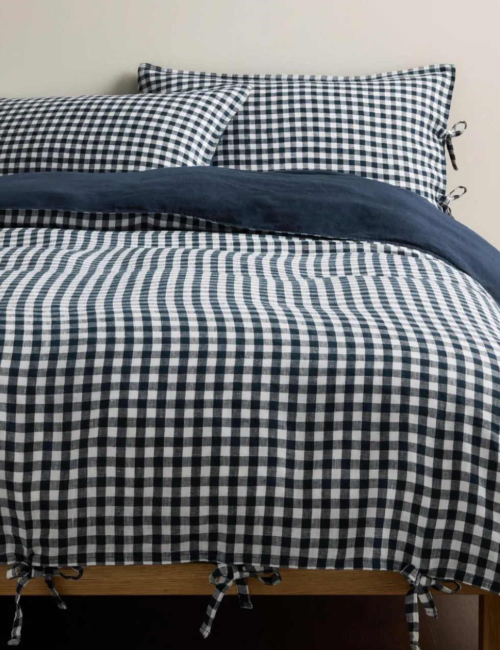 Pure Linen Gingham Bedset