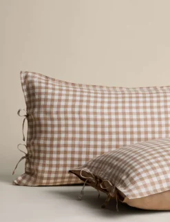 Pure Linen Gingham Bedset