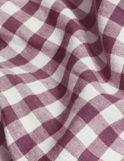 Pure Linen Gingham Duvet Cover