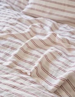 Pure Linen Kemptown Striped Flat Sheet