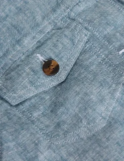 Pure Linen Lightweight Collared Jacket