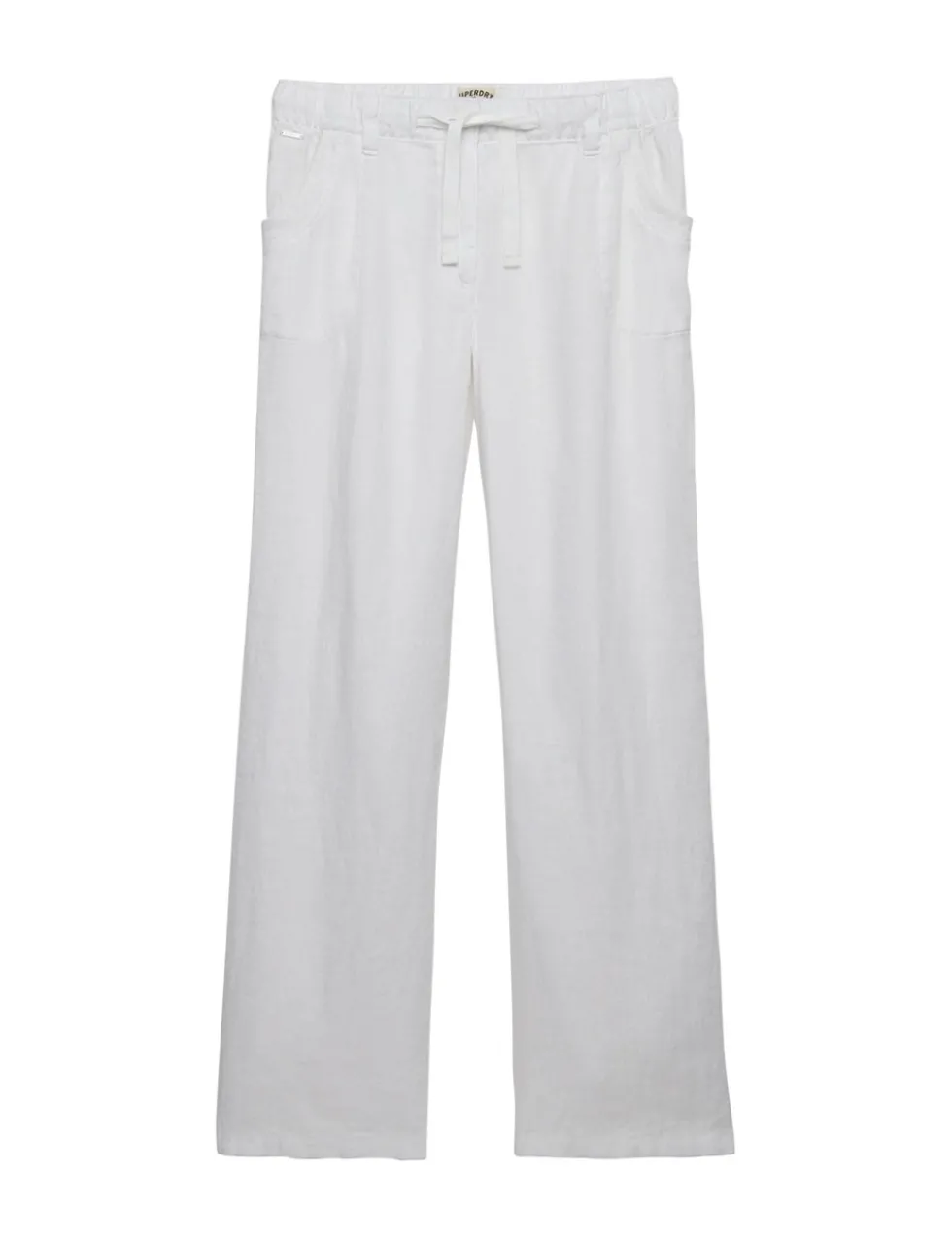 Pure Linen Low Rise Wide Leg Trousers