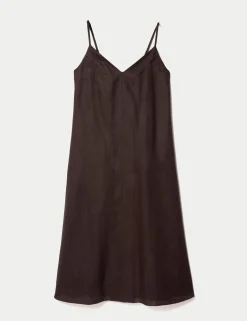 Pure Linen Midaxi Slip Dress
