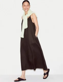 Pure Linen Midaxi Slip Dress