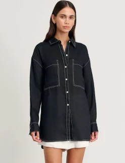 Pure Linen Oversized Shirt