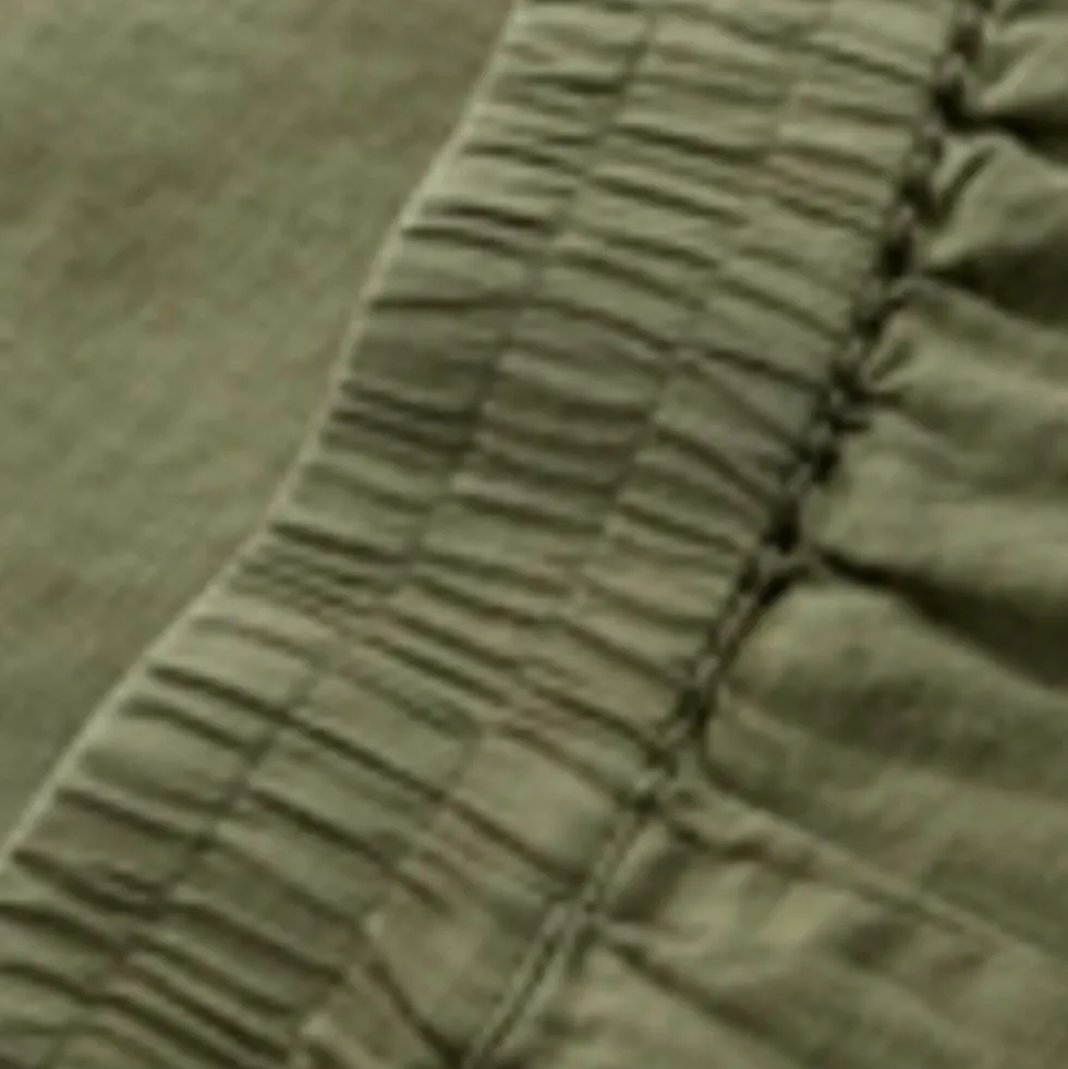 Pure Linen Patch Pocket A-Line Skirt