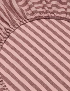 Pure Linen Pembroke Stripe Fitted Sheet