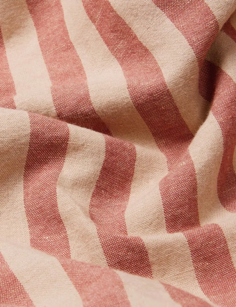 Pure Linen Pembroke Stripe Fitted Sheet