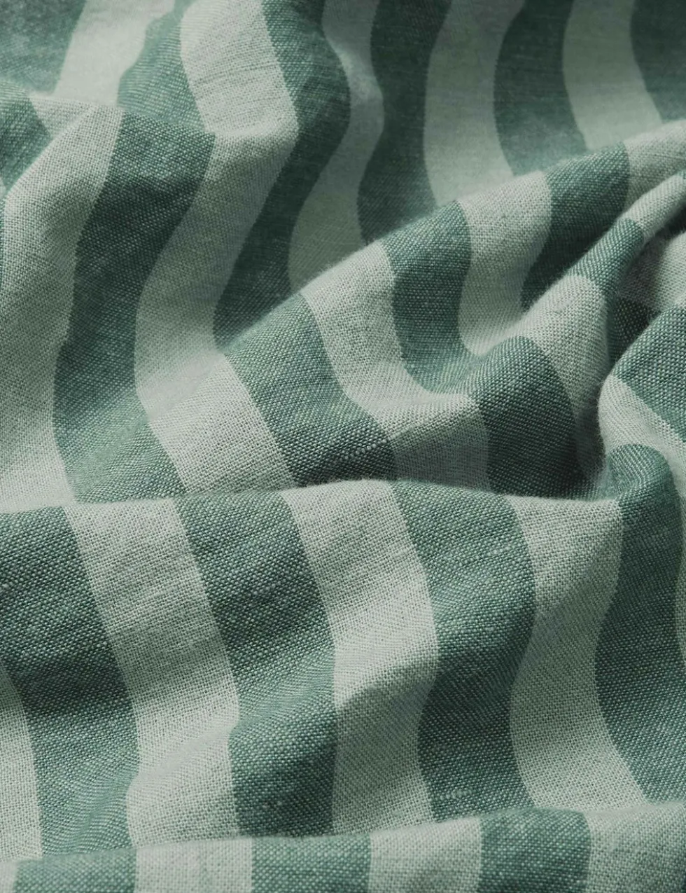 Pure Linen Pembroke Stripe Fitted Sheet