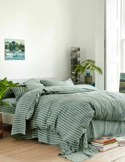 Pure Linen Pembroke Stripe Duvet Cover