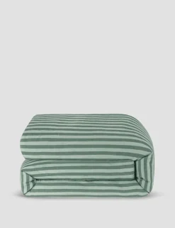 Pure Linen Pembroke Stripe Duvet Cover