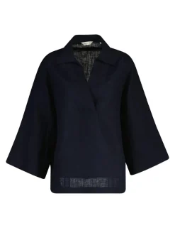 Pure Linen Popover Blouse