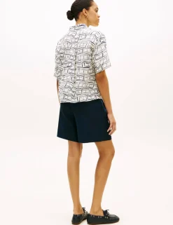 Pure Linen Printed Shirt