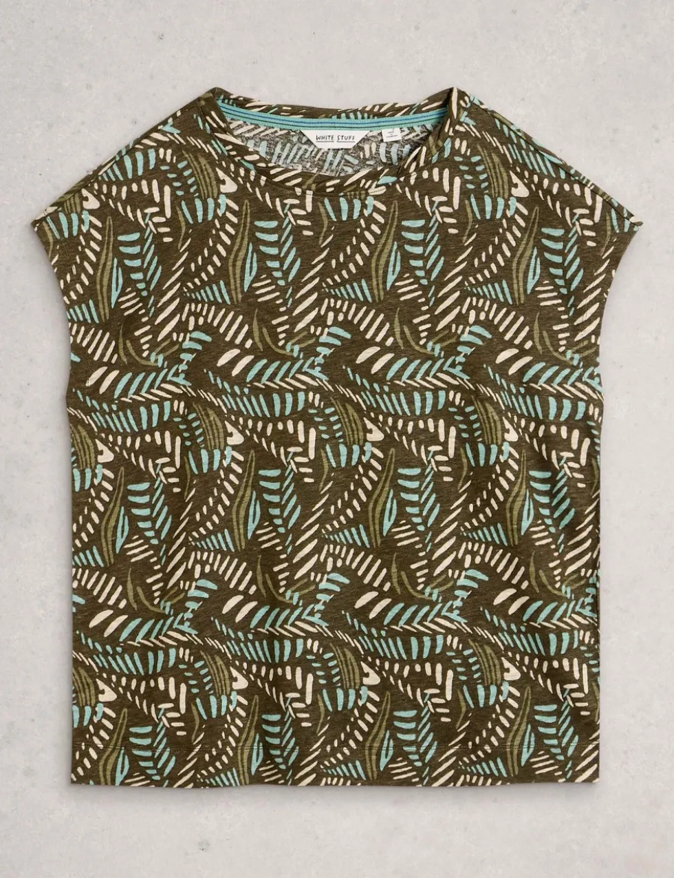 Pure Linen Printed T-Shirt
