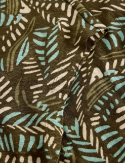 Pure Linen Printed T-Shirt