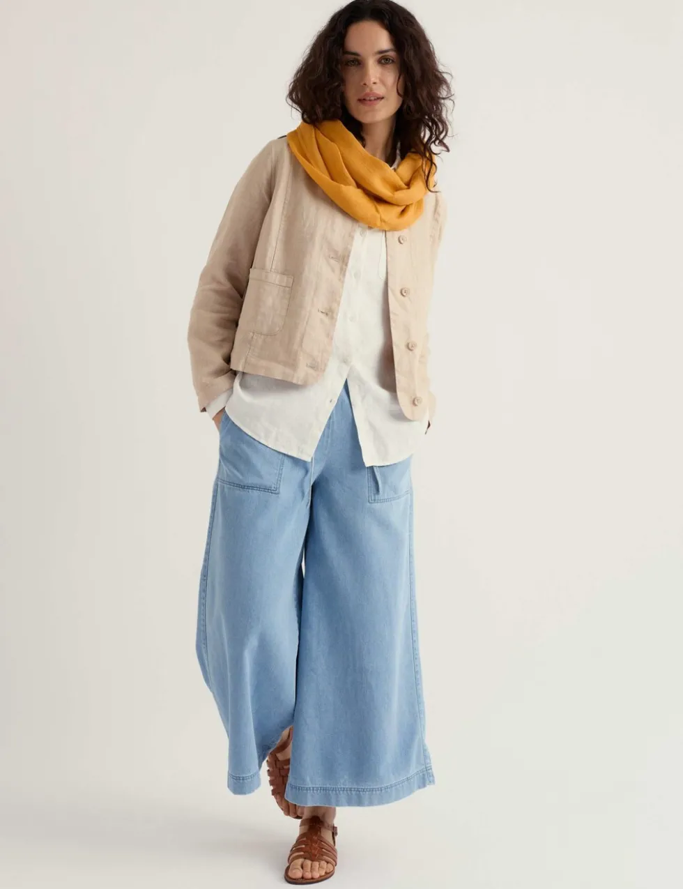 Pure Linen Relaxed Lightweight Jacket