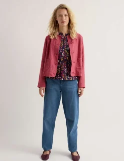 Pure Linen Relaxed Lightweight Jacket