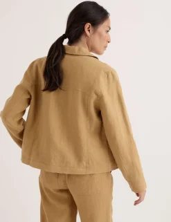 Pure Linen Relaxed Lightweight Jacket