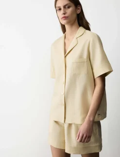 Pure Linen Revere Shortie Pyjama Set