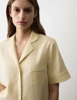 Pure Linen Revere Shortie Pyjama Set