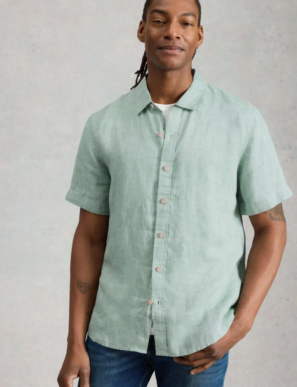 Pure Linen Short Sleeve Shirt