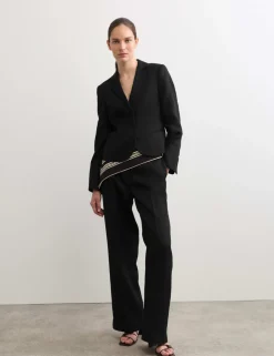 Pure Linen Short Tailored Jacket
