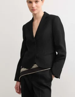 Pure Linen Short Tailored Jacket