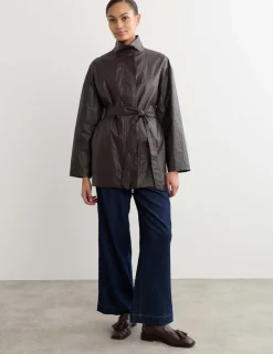 Pure Linen Short Utility Jacket