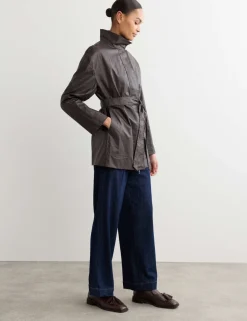 Pure Linen Short Utility Jacket