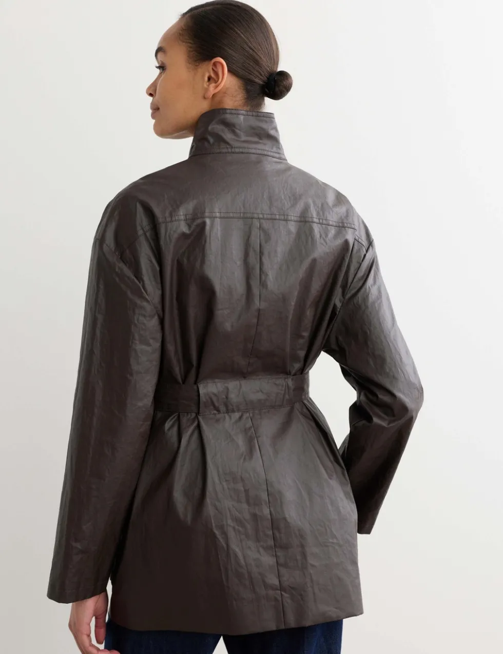 Pure Linen Short Utility Jacket