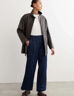 Pure Linen Short Utility Jacket