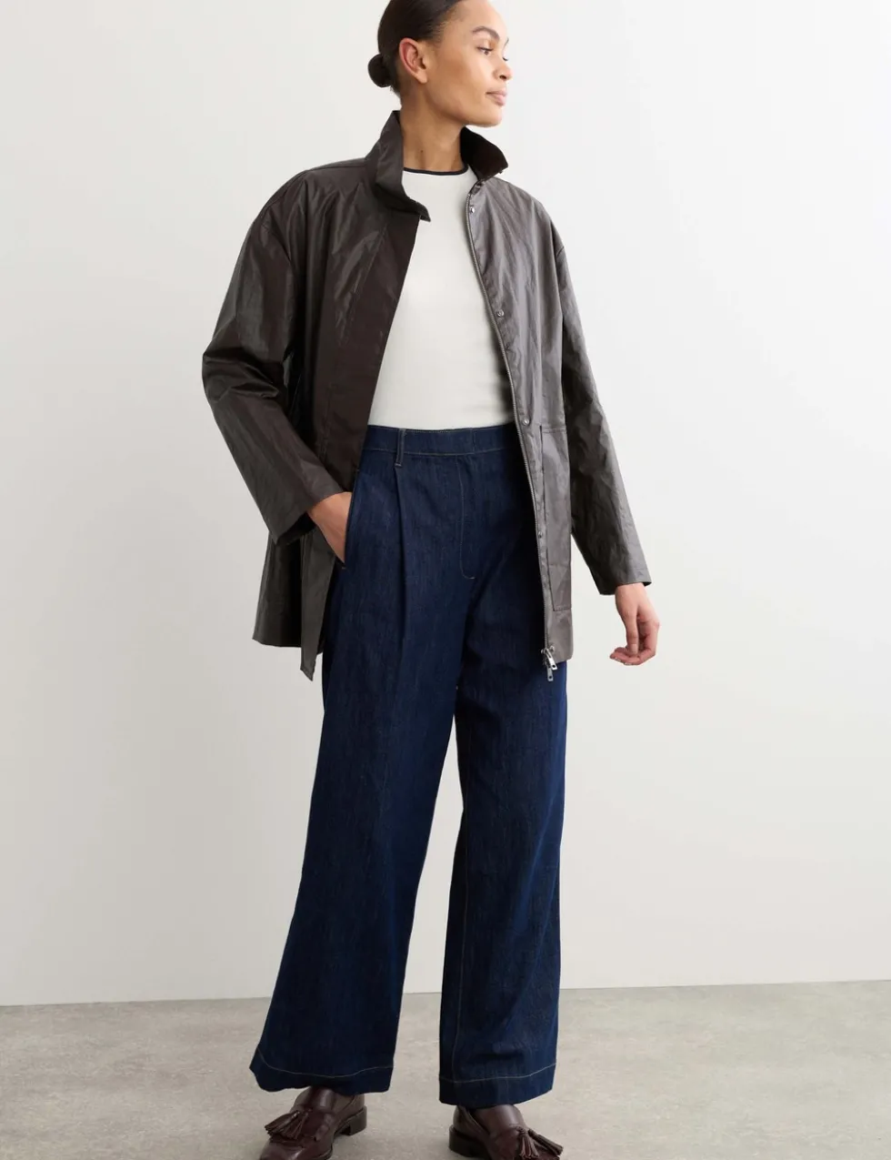 Pure Linen Short Utility Jacket