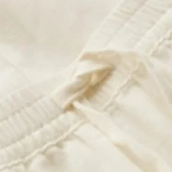 Pure Linen Side Split Midi A-Line Skirt