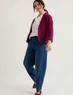 Pure Linen Single Breasted Blazer