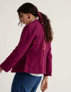 Pure Linen Single Breasted Blazer