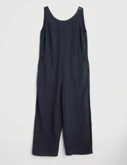 Pure Linen Sleeveless Jumpsuit