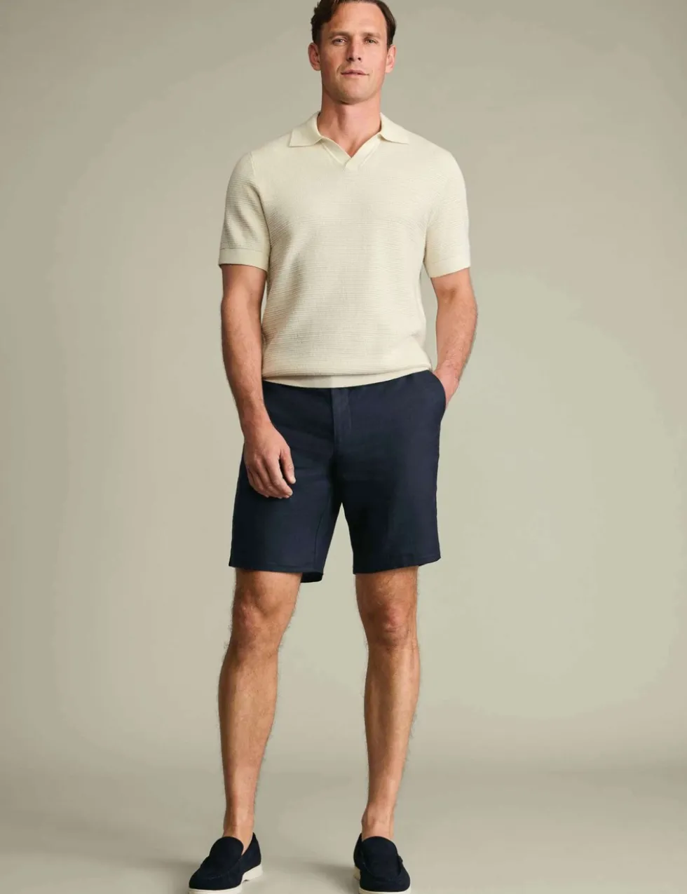 Pure Linen Smart Shorts