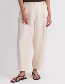 Pure Linen Straight Leg Chinos